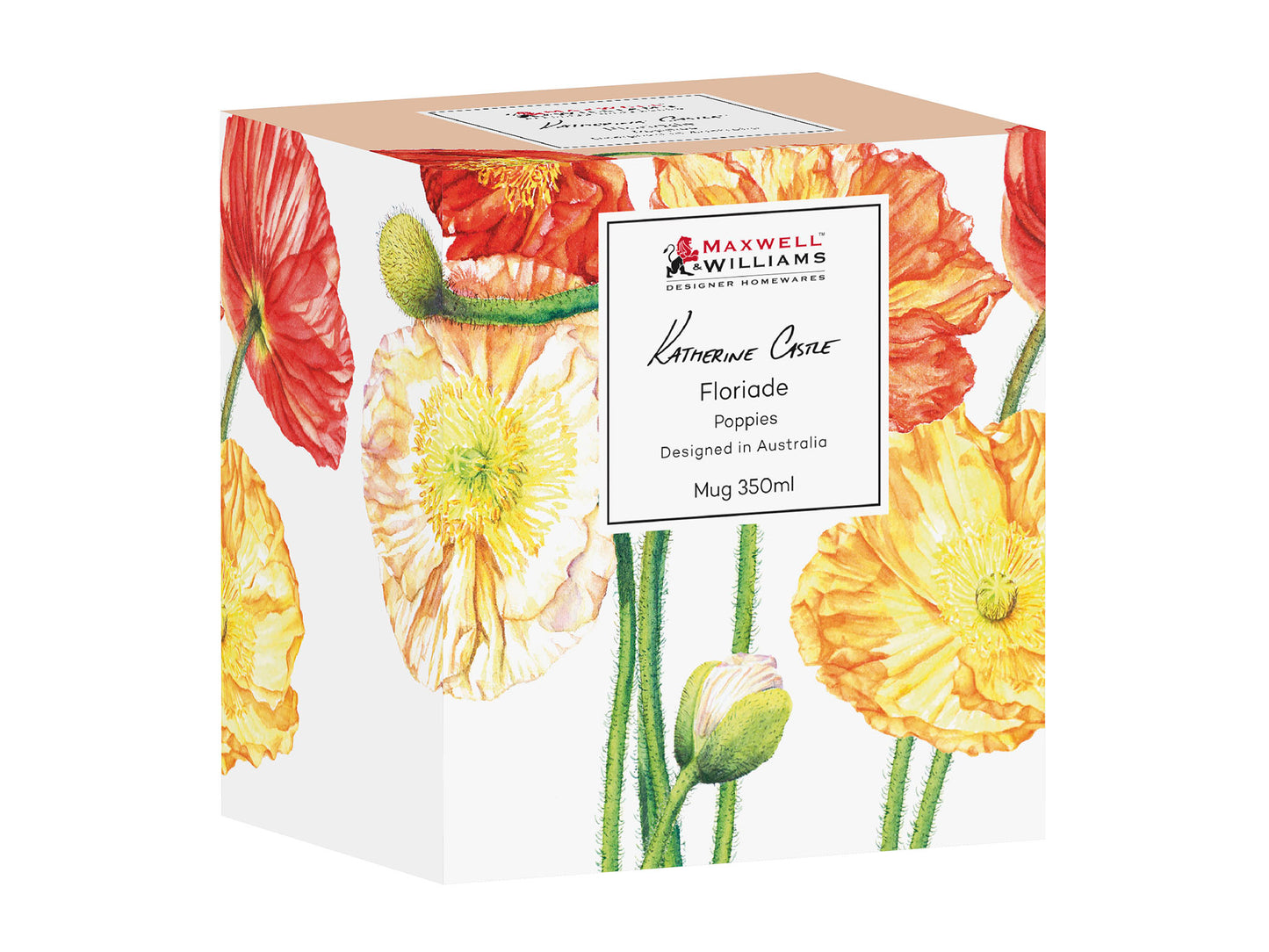 Maxwell & Williams Katherine Castle Floriade Mug Poppies  350ml