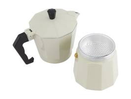 Maxwell & Williams Blend Traditional Stovetop Espresso Maker 6cup Sand Gift Boxed