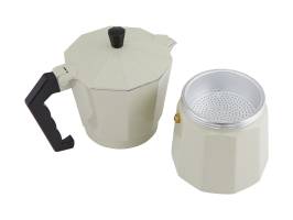 Maxwell & Williams Blend Traditional Stovetop Espresso Maker 9cup Sand Gift Boxed