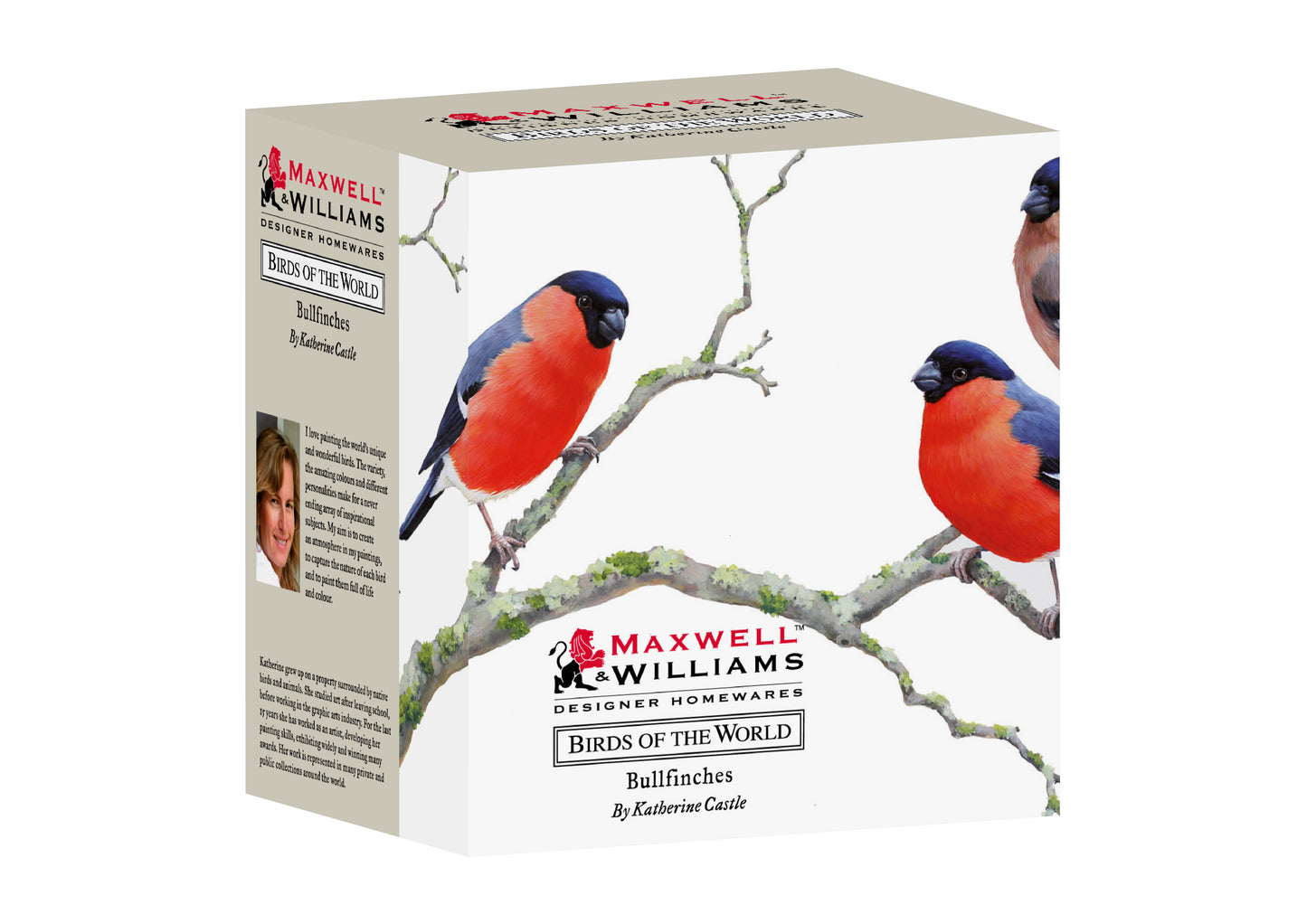 Maxwell & Williams Birds Of The World Kathrine Castle Mug Bullfinches  300ml