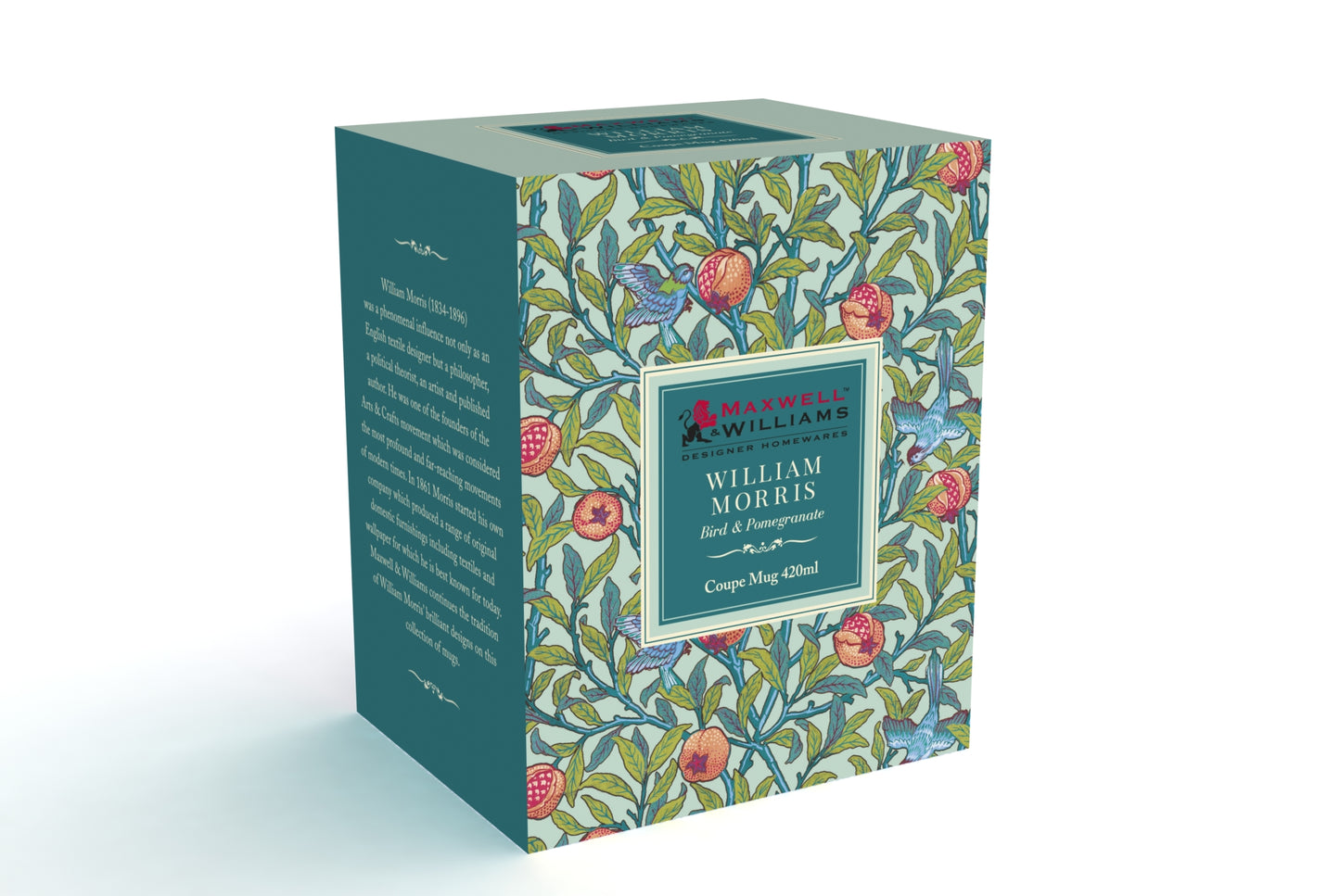 Maxwell & Williams William Morris Mug Bird & Pomegranate Coupe 420ml