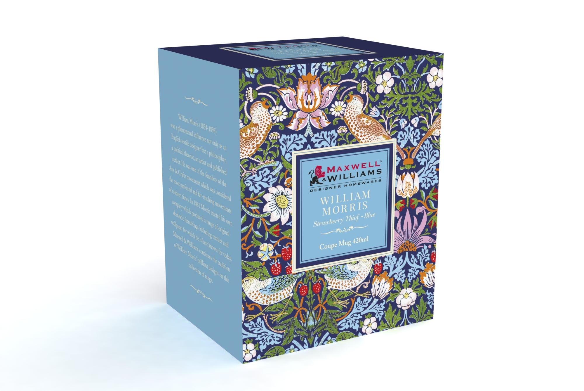 Maxwell & Williams William Morris Mug Strawberry Thief Blue Coupe