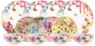 Maxwell & Williams Estelle Michaelides Enchantment Coupe Dinner Set 12pc Gift Boxed