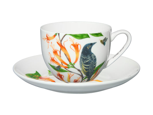 Maxwell & Williams Eloise Short Lyric Cup & Saucer 240ml Regent Honeyeater Gift Boxed