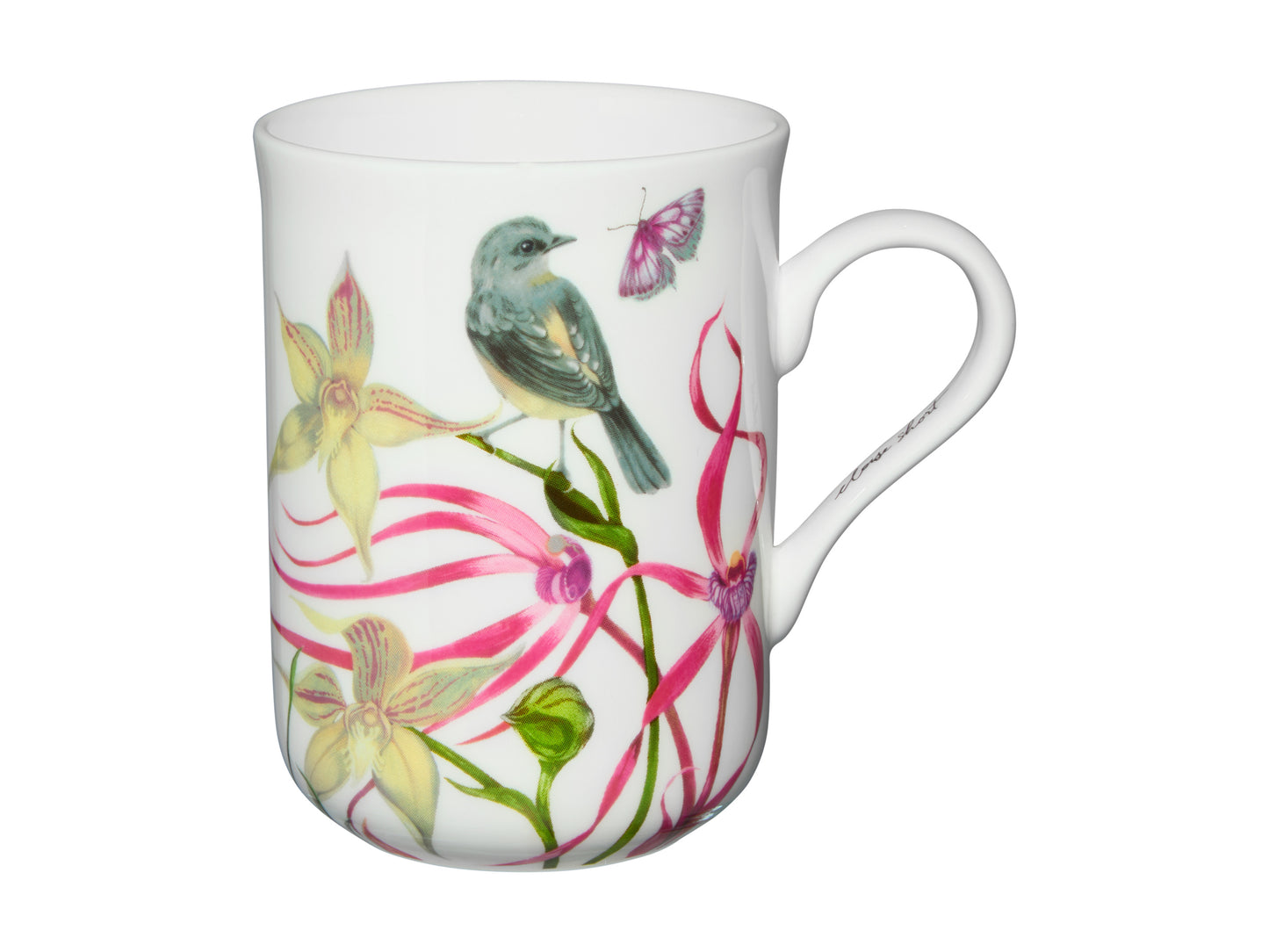Maxwell & Williams Eloise Short Lyric Mug 330ml Yellow Robin Gift Boxed
