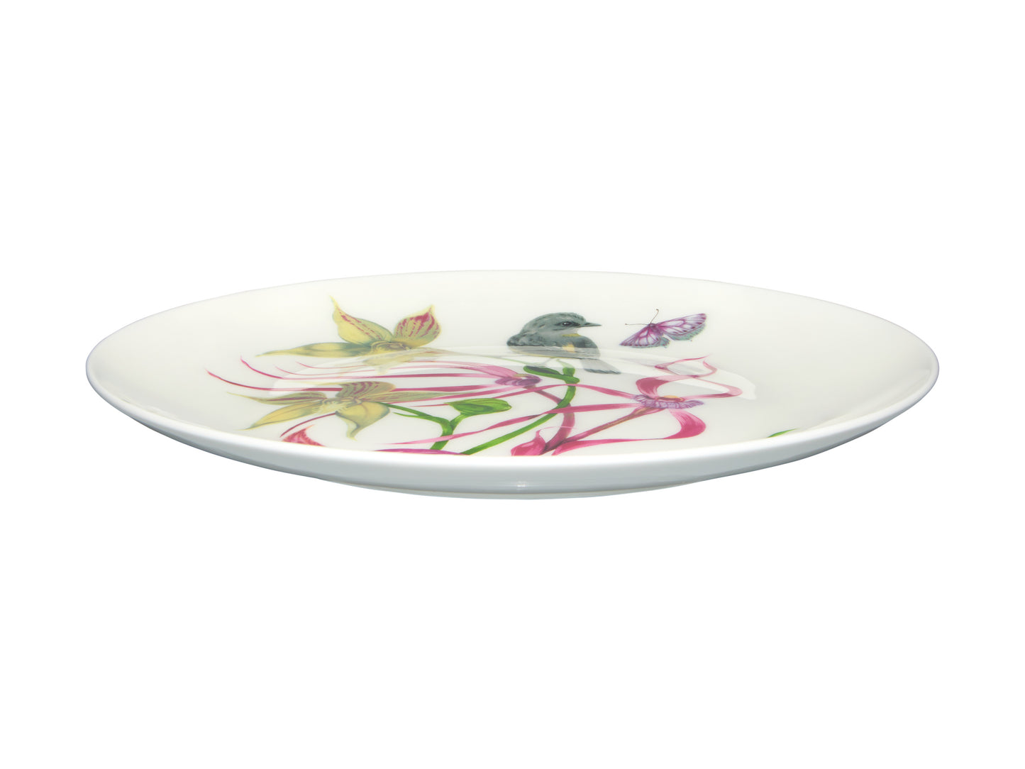 Maxwell & Williams Eloise Short Lyric Coupe Plate 20cm Yellow Robin Gift Boxed