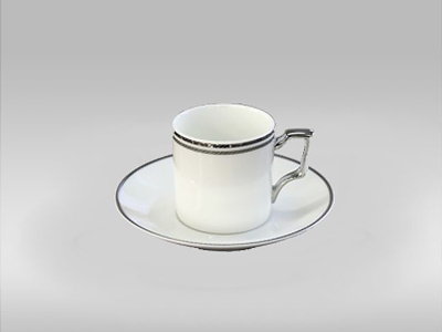 Noritake Aidan Platinum AD Cup & Saucer 90ml