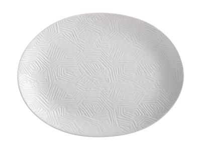 Maxwell & Williams Dune Oval Platter White  36x27cm 