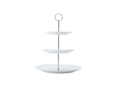 Maxwell & Williams White Basics Diamonds 3-Tier Cake Stand  3pcee