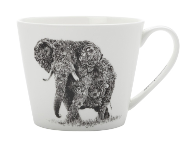 Maxwell & Williams Marini Ferlazzo Mug 450ML Sqt African Elephant Gift Boxed