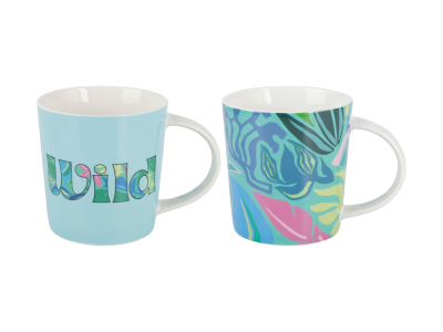 Maxwell & Williams Kasey Rainbow Be Fierce Mug Set of 2 380ML Wild Gift Boxed