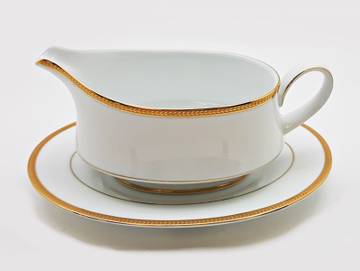 Noritake Toorak Gold Gravy Boat & Saucer 500ml