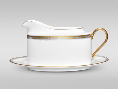 Noritake Haku Gravy Boat With Saucer 620ml