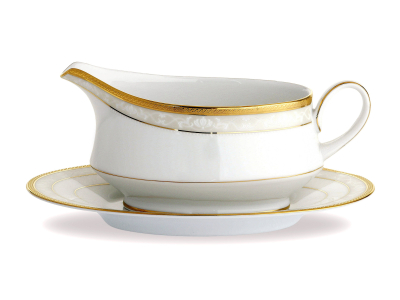 Noritake Hampshire Gold Gravy Boat & Saucer 500ml