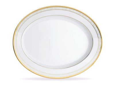 Noritake Hampshire Gold Platter Medium 34cm