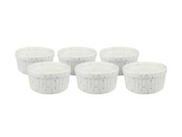 Maxwell & Williams Speckle Ramekin 8.5cm Set 6pc Cream Gift Boxed