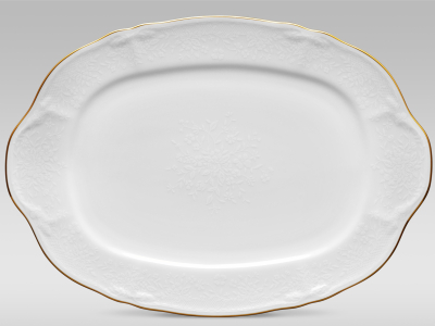 Noritake Princess Bouqet Gold Platter Medium 36.5cm