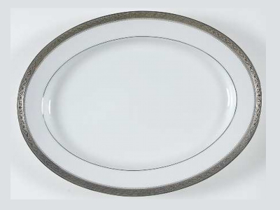 Noritake Signature Platinum Oval Platter Large  39.9cm