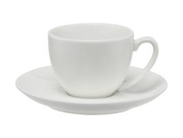 Maxwell & Williams Whote Basics Coupe Demi Cup & Saucer 90ml