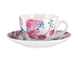 Maxwell & Williams Royal Botanic Gardens Eucalyptus Bloom Coupe Demi Cup & Saucer 100ML