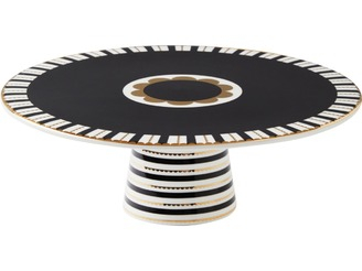 Maxwell & Williams Teas & C's Regency Footed Cake Stand 28cm Black Gift Boxed