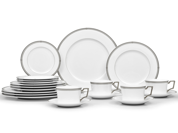 Noritake Aidan Platinum Dinner Set 36pce