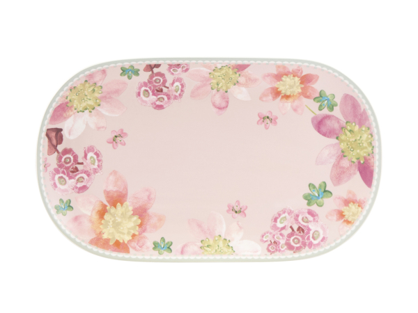 Maxwell & Williams Primula Oval Platter 37x23cm Pink Gift Boxed