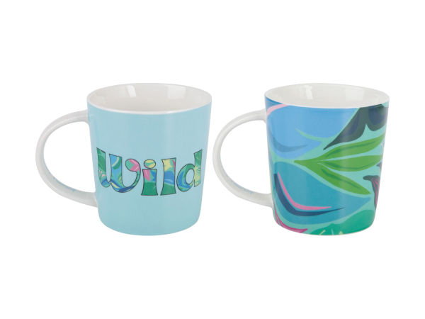 Maxwell & Williams Kasey Rainbow Be Fierce Mug Set of 2 380ML Wild Gift Boxed