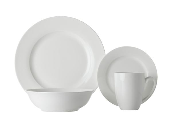 Maxwell Williams White Basics Soho Rim Dinner Set 16pcee