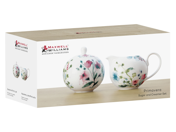 Maxwell & Williams Primavera Sugar & Creamer Set 