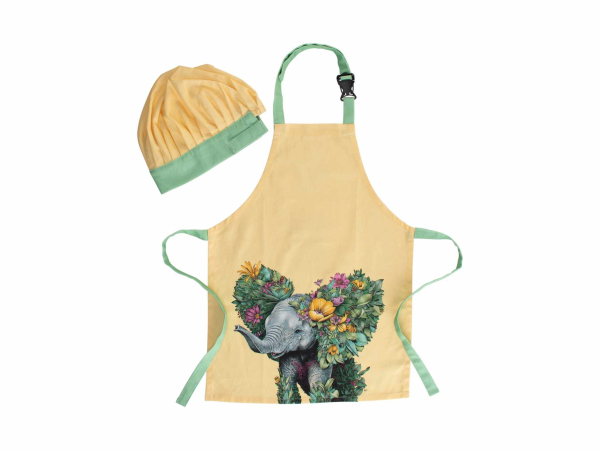 Maxwell & Williams Marini Ferlazzo Wild Planet Kids Apron & Hat Set Elephant