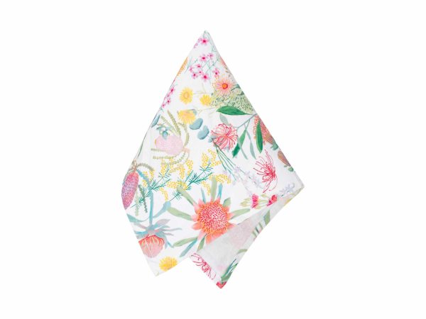 Maxwell & Williams Royal Botanic Gardens Native Blooms Cotton Napkin Set of 4 45x45cm