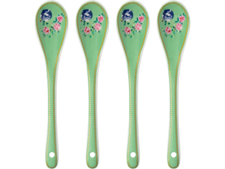 Maxwell & Williams Gabby Malpas Jardin Teaspoon Set of 4 Camelia Gift Boxed