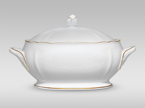 Noritake Princess Bouqet Gold Covered Vegetable 