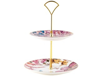 Maxwell & Williams Estelle Michaelides Enchantment 2 Tiered Cake Stand Gift Boxed